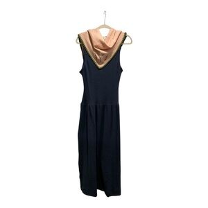 Free People Elegant Navy Blue Sleeveless Dress Size S